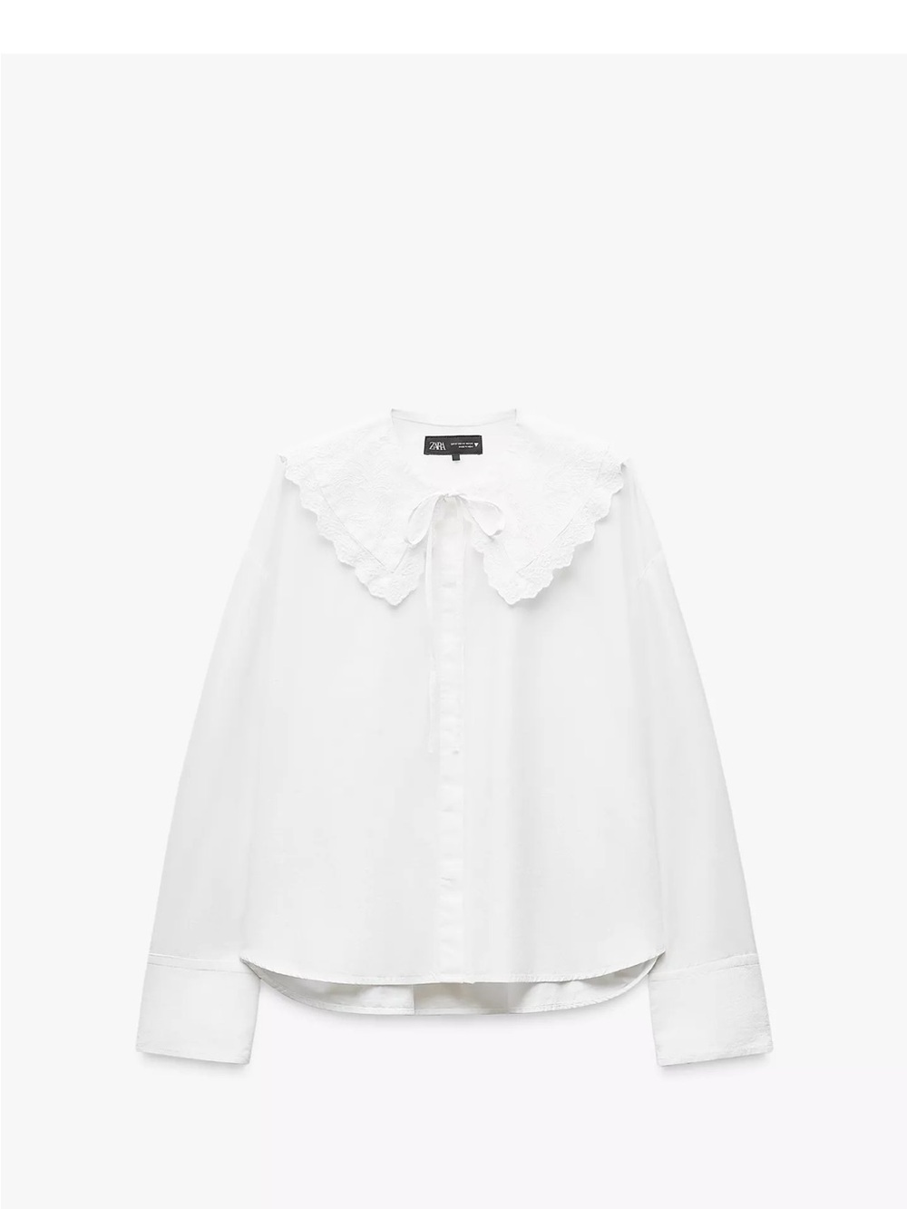 BIB COLLAR POPLIN SHIRT